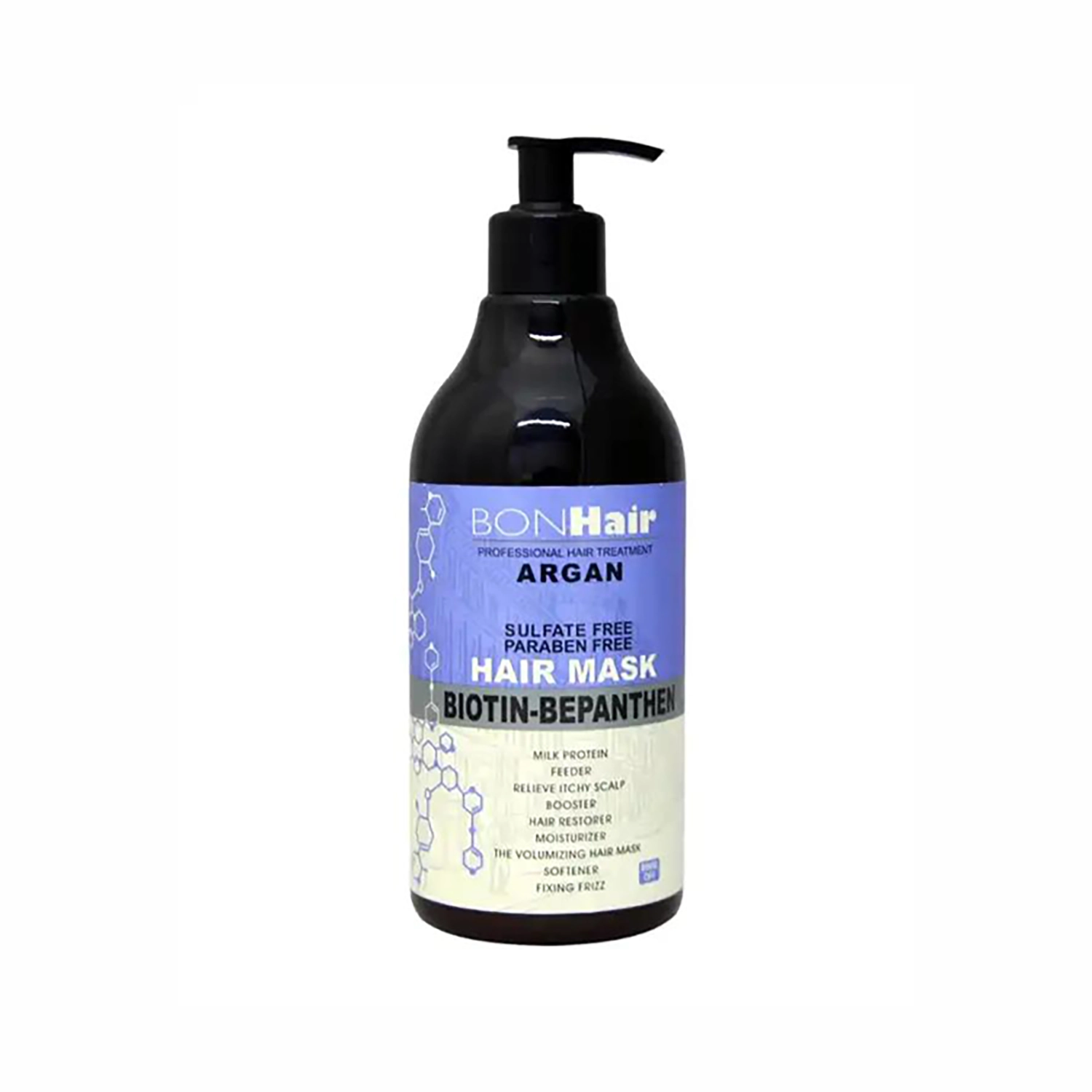 ماسک مو بدون سولفات درمانی بن هیر Bon Hair حاوی روغن آرگان حجم 500ml